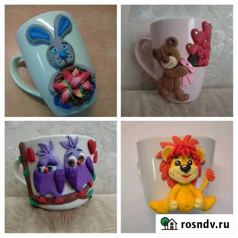 Кружка (декор полимерная глина) Ачинск - изображение 1