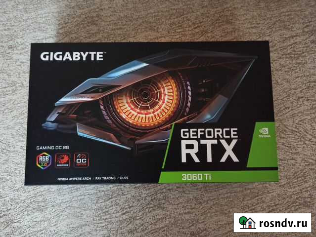 Видеокарта Gigabyte GeForce RTX 3060 Ti 8 гб Новая Чебоксары - изображение 1