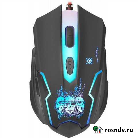 Игровая Мышь Defender GM-180L Skull + коврик Чебоксары - изображение 1