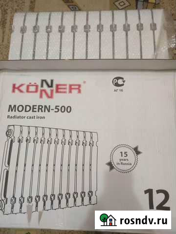 Радиатор отопления чугунный konner 500 modern Русско-Высоцкое - изображение 1