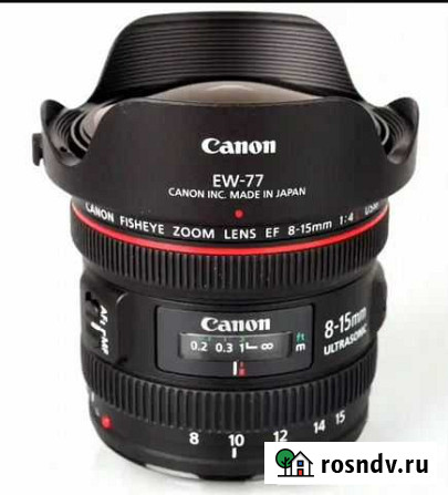 Объектив Canon EF 8-15mm f/4L Fisheye USM Елизово - изображение 1