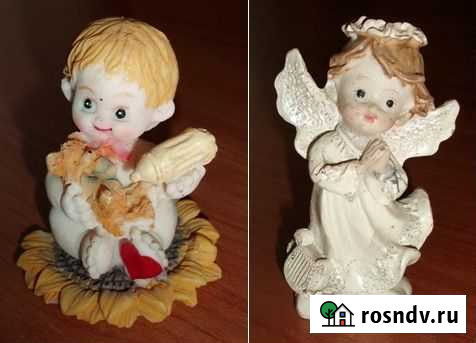 Фигурки Мальчик с собачкой 6 см и Ангел 8 см Керчь - изображение 1