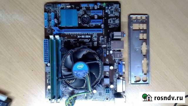 Материнская плата 1155, 4gb, g2120, охлаждение Пенза - изображение 1