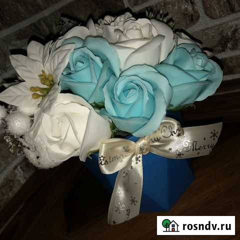 Букет из мыльных роз зимний Сыктывкар - изображение 1