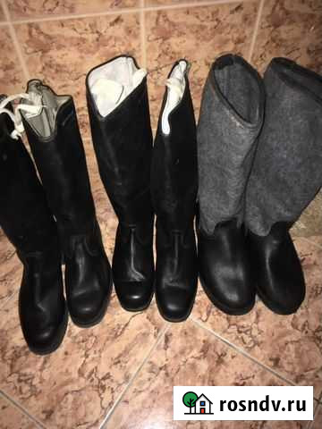 Сапоги хромовые,яловые, фетровые Калининград - изображение 1
