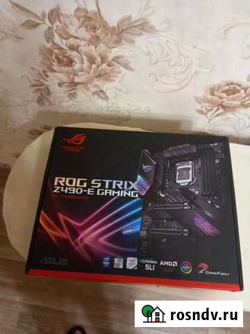 Материнская плата Asus z 490 e gaming Рязань - изображение 1