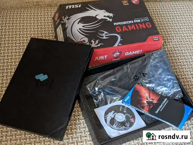 Коробка от видеокарты MSI R9 270 Рязань - изображение 1