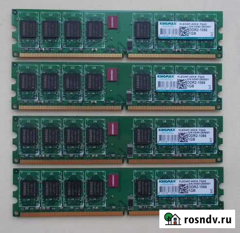 Ddr2 (2x1Gb), ddr3 (2Gb, 2x2Gb) Омск - изображение 1