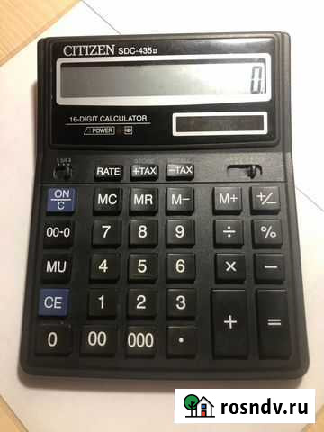 Калькулятор 16-разряд. citizen SDC-435 II Пермь - изображение 1