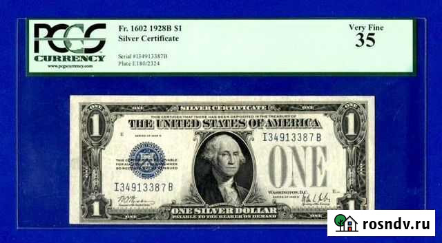 США 1 доллар 1928г Губкинский - изображение 1