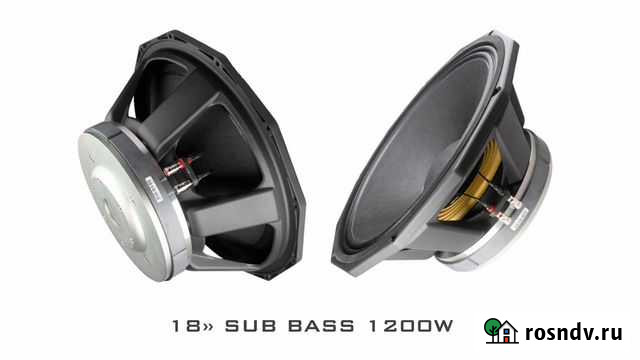 Динамики 18 sub bass 1200 / 2400 ватт Новокузнецк - изображение 1