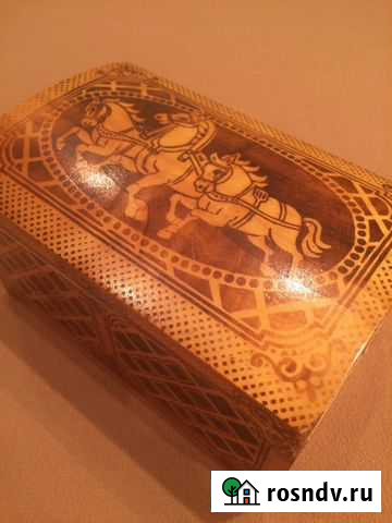 Шкатулка деревянная СССР Евпатория - изображение 1