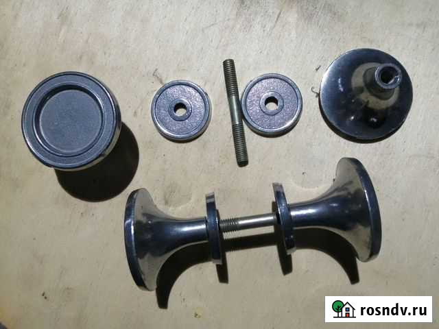 Ручка дверная кнопка, алюминиевая Пермь - изображение 1