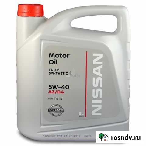 Масло моторное Nissan 5w40 5л 90090042 Нижневартовск - изображение 1