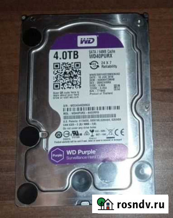 Жесткий диск WD Purple 4Tb Ставрополь - изображение 1