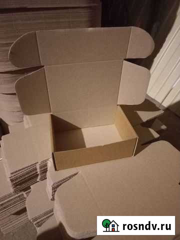 Картонная крафт коробка 16х11х6 см Набережные Челны - изображение 1