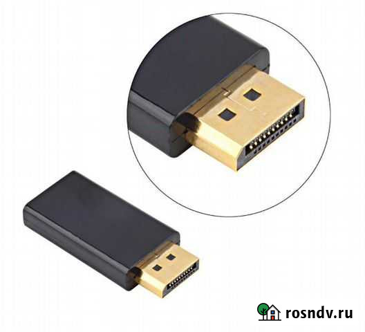 Переходник адаптер DP на hdmi (прямой) Саратов - изображение 1