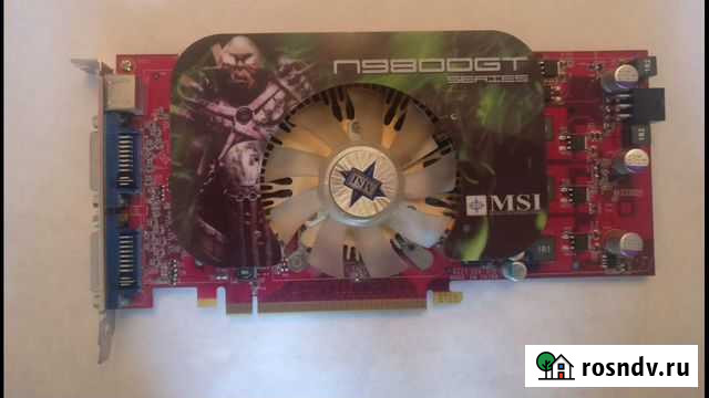 Видеокарта 9800GT MSI 512Mb Липецк - изображение 1