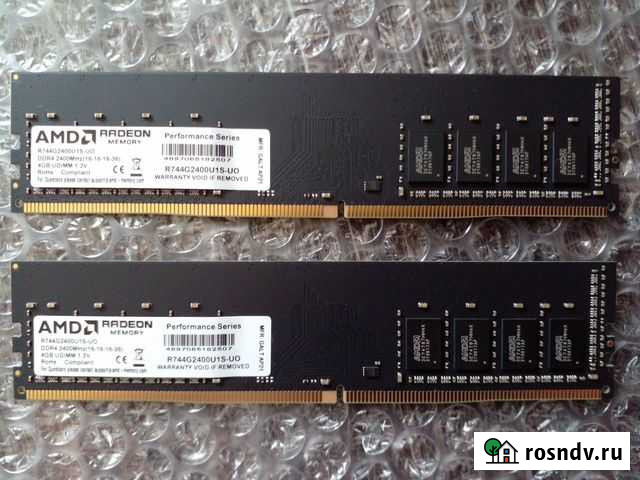 Новый модуль памяти AMD DDR4 4Gb 2400 Кузнецк - изображение 1