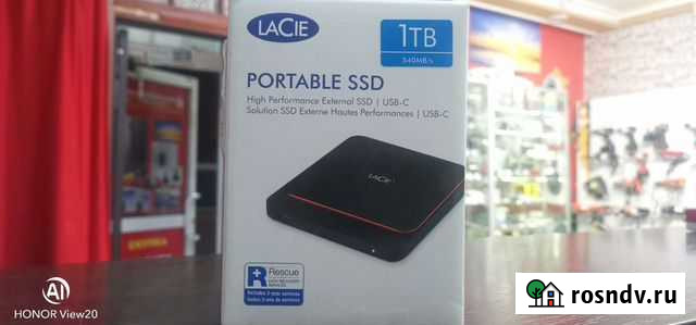 Lacie Портативный SSD 1TB Краснодар - изображение 1