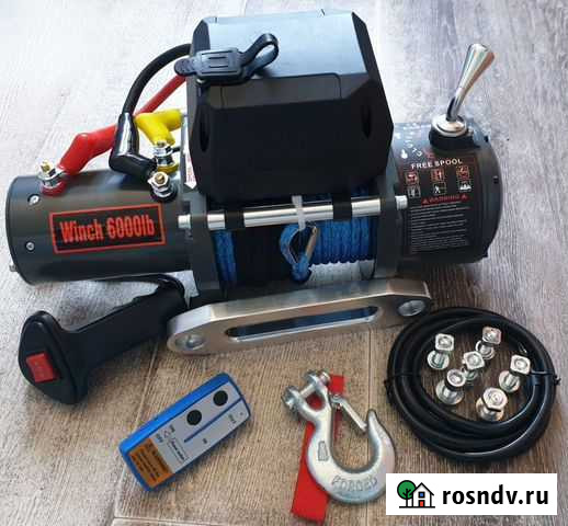 Лебедка электрическая 12V Electric Winch 6000lbs Владивосток - изображение 1
