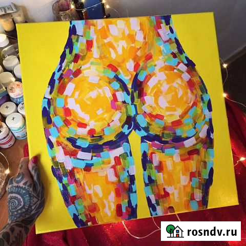 Картина 1 «Энергия» (диптих, акрил, 40х40 см) Владимир - изображение 1