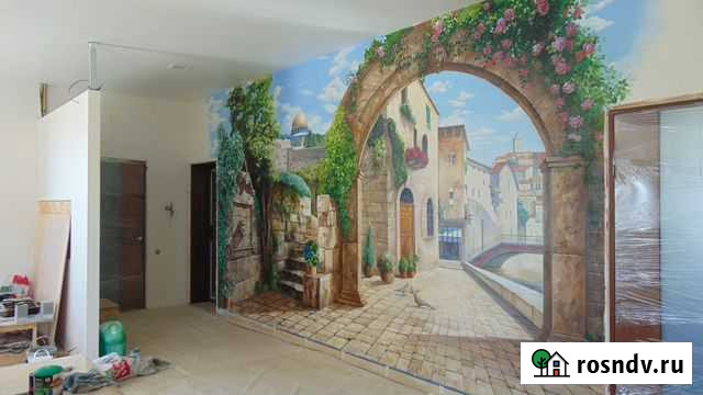 Роспись стен, граффити оформление Москва - изображение 1