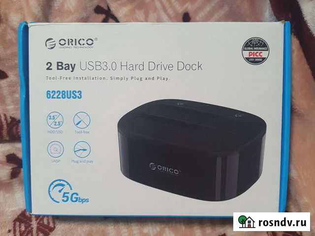 Orico 2 Bay USB3.0 Hard Drive Dock Москва - изображение 1