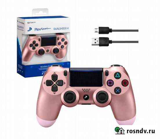Джойстик PS4 DualShock беспроводной розовое золото Санкт-Петербург