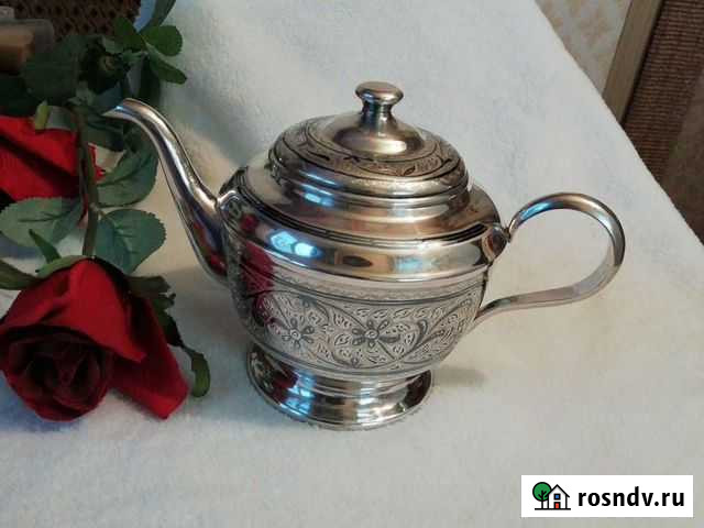 Заварочный чайник серебряный Кубачи Динская - изображение 1