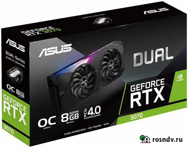 Видеокарта asus RTX 3070 не LHR rev 1.0 Ростов-на-Дону - изображение 1
