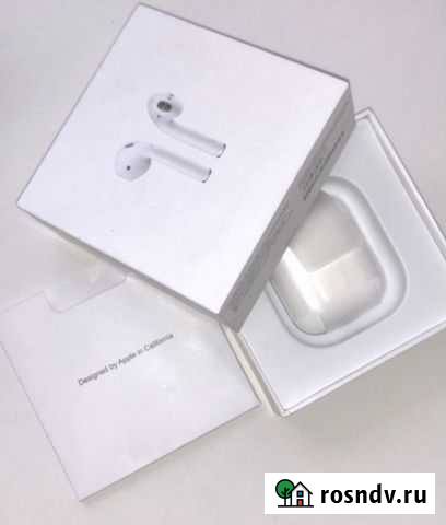 Наушники AirPods 2 люкс копия с анимацией и паузам Астрахань - изображение 1