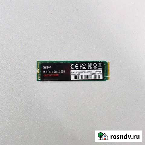 SSD M.2 NVMe Silicon Power SP256GBP34A80M28 Уфа - изображение 1