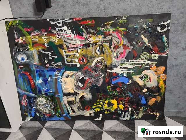 Картина акрил холст на подрамнике сертификат подли Ангарск - изображение 1