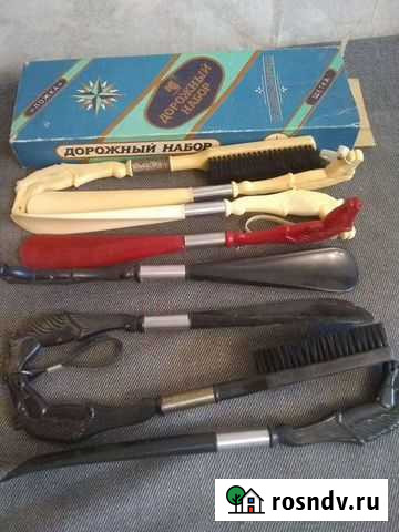 Дорожный набор,щётка и ложка для обуви, СССР Котовск - изображение 1