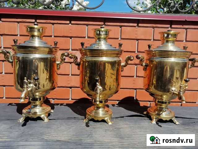 Самовар тульский на дровах 7 л Бор - изображение 1