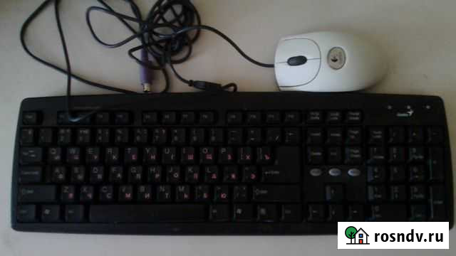 Клавиатура Genius + мышка проводные Тольятти - изображение 1