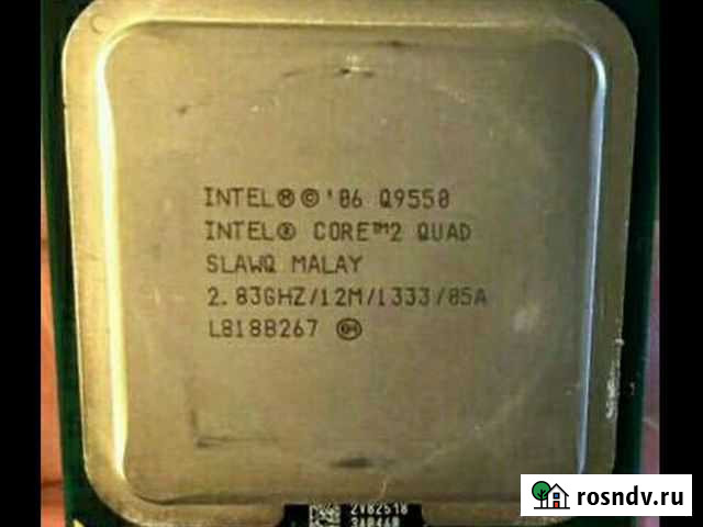Процессор Intel core 2 quad Q9550 Липецк - изображение 1