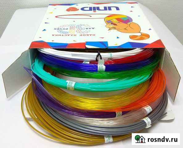 Набор пластика для 3D ручек: unid PRO-12 (по 10м Омск - изображение 1