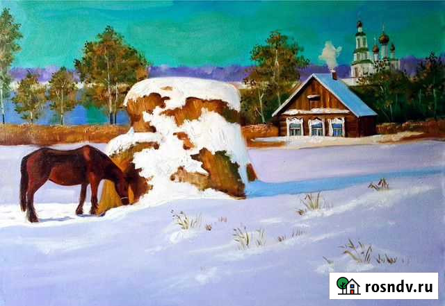 Картина маслом на холсте Иркутск - изображение 1