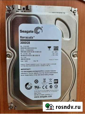 Жесткий диск SATA Seagate 3Tb Дзержинск - изображение 1
