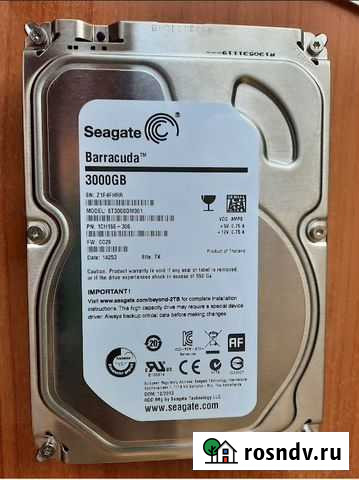 Жесткий диск SATA Seagate 3Tb Дзержинск - изображение 1