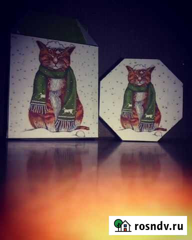 Подарочные коробочки «Новогодние котята» Черкесск - изображение 1