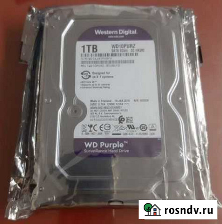 WD Purple 1Tb, Новый в упаковке Нижний Новгород - изображение 1