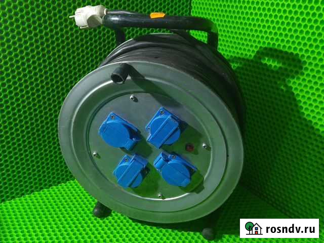 Удлинитель на катушке силовой Союз 4 розетки 40м Красноярск - изображение 1