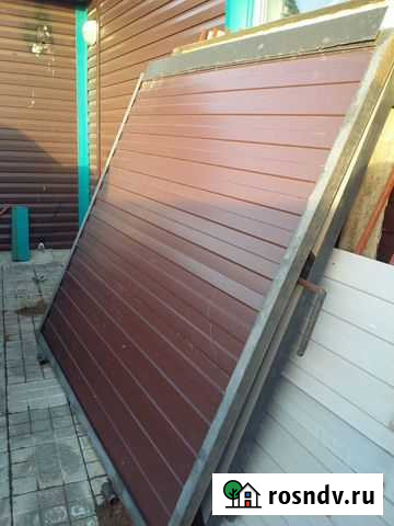 Ворота распашные c калиткой Хабаровск - изображение 1