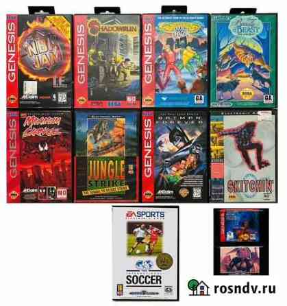 Лицензионные игры Sega Genesis, Mega Drive Ульяновск