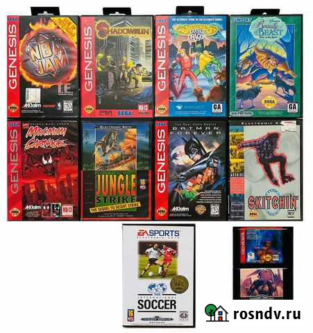Лицензионные игры Sega Genesis, Mega Drive Ульяновск - изображение 1