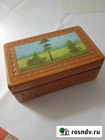 Шкатулка деревянная СССР Шебекино - изображение 1