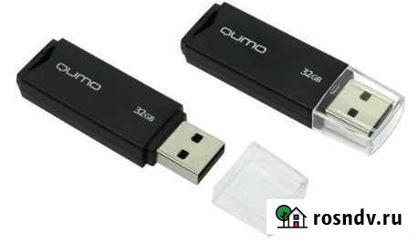 Съемный носитель 32Гб qumo QM32GUD-TRP-Black USB2 Ульяновск - изображение 1